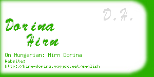 dorina hirn business card